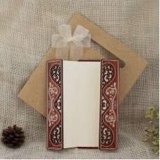 Delicate Invitation Card With Hand Bag Wooden Invitation Customized Slap-up Invitation Card 